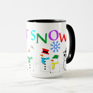 Let It Snow With Snowmen All Over Coffee Mug