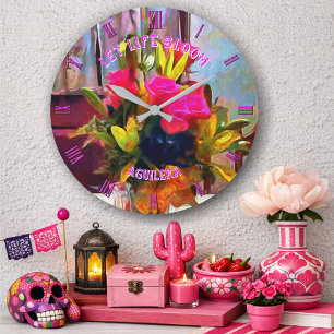 Let Life Bloom PM0001 Large Clock