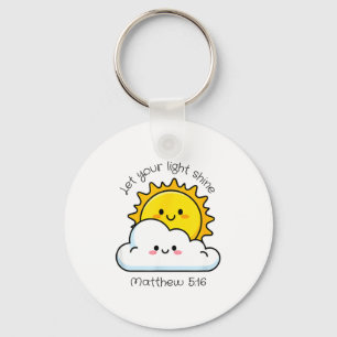 Let Light Shine Christian Bible Bible Verse Key Ring