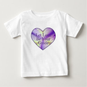 Let Love Be Your Guide, heart flower Baby T-Shirt