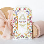 Let Love Bloom Colourful Wildflowers Bridal Shower Gift Tags<br><div class="desc">This elegant design features cheerful watercolor wildflowers mixed with lush greenery foliage. Personalise the favour tag with your wording. If you want to further re-arrange the style and placement of the text,  please press the "Click to customise further" button.</div>