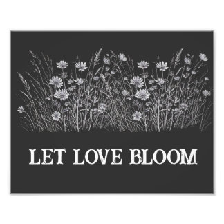 Let love bloom photo print