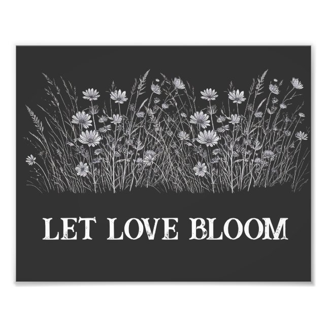 Let love bloom  photo print (Front)