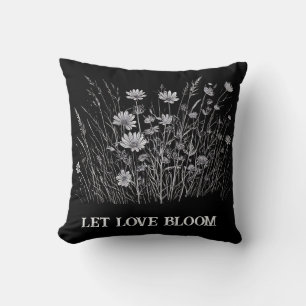Let Love Bloom T-Shirt Cushion