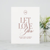 Let Love Glow Sparkler Send Off Wedding Sign