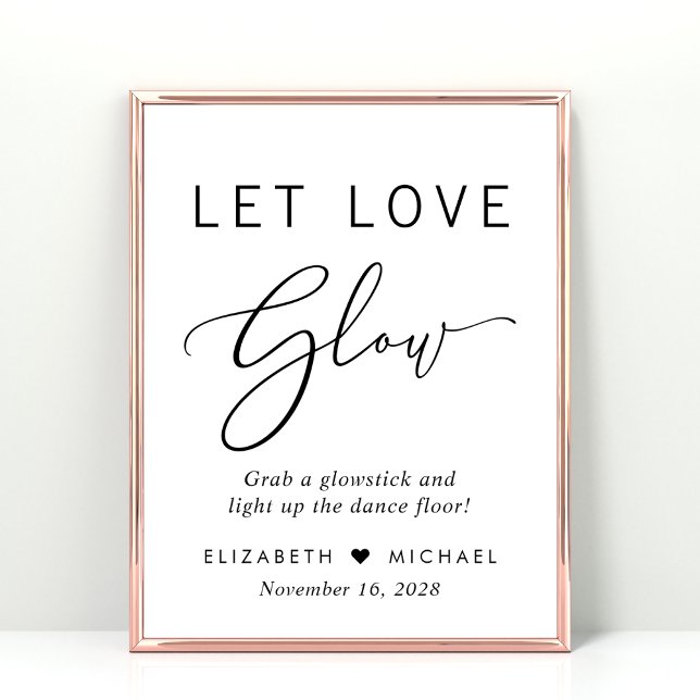 Let Love Glow Wedding Dance Floor Sign (Creator Uploaded)