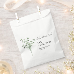 Let Love Grow Baby’s Breath Seed Wedding Favour Bags