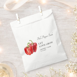 Let Love Grow Bell Pepper Seed Wedding Favour Ba Bags