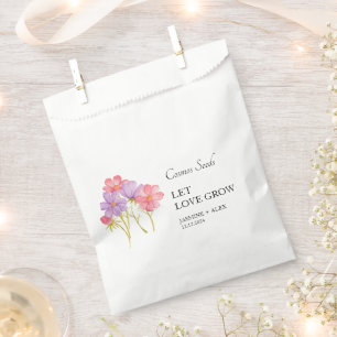 Let Love Grow Cosmos Seed Wedding Favour Bags