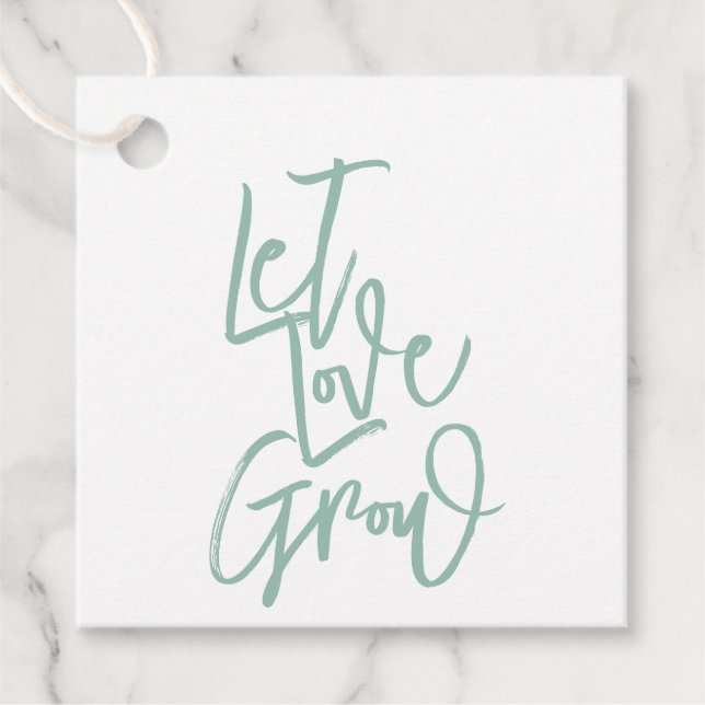 Let Love Grow Favour Tags (Front)