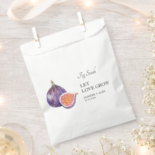 Let Love Grow Fig Seed Wedding Favour Bag