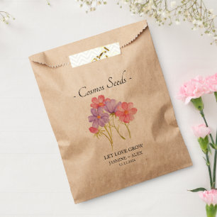 Let Love Grow l Cosmos Seeds Wedding Favour Bag
