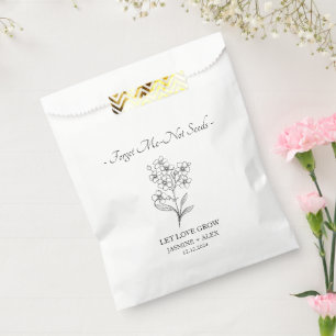 Let Love Grow l Forget Me Not Seeds Wedding Favour Bags