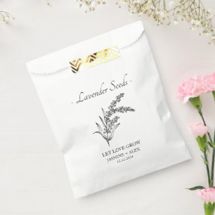Let Love Grow l Lavender Seeds Wedding Favour Bags