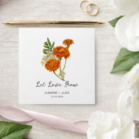 Let Love Grow l Marigold Seed Wedding Favour