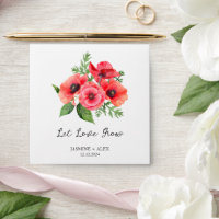 Let Love Grow l Poppy Seed Packet Wedding Favour