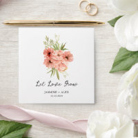 Let Love Grow l Zinnia Seed Packet Wedding Favour