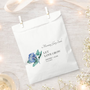 Let Love Grow Morning Glory Seed Wedding Favour Bags