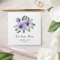Let Love Grow | Pansy Seed Packet Wedding Favour