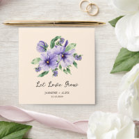 Let Love Grow | Pansy Seed Packet Wedding Favour