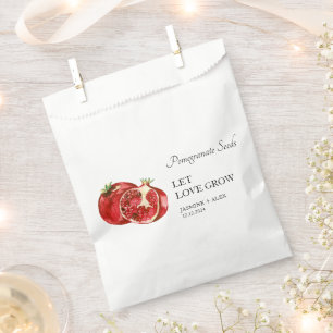 Let Love Grow Pomegranate Seed Wedding Favour Ba Bags