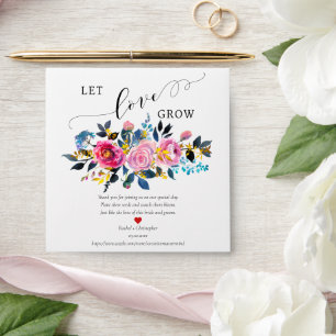 Let Love Grow Roses Wedding Favours Seed Packet  Envelope