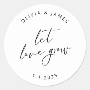 Let Love Grow Stickers
