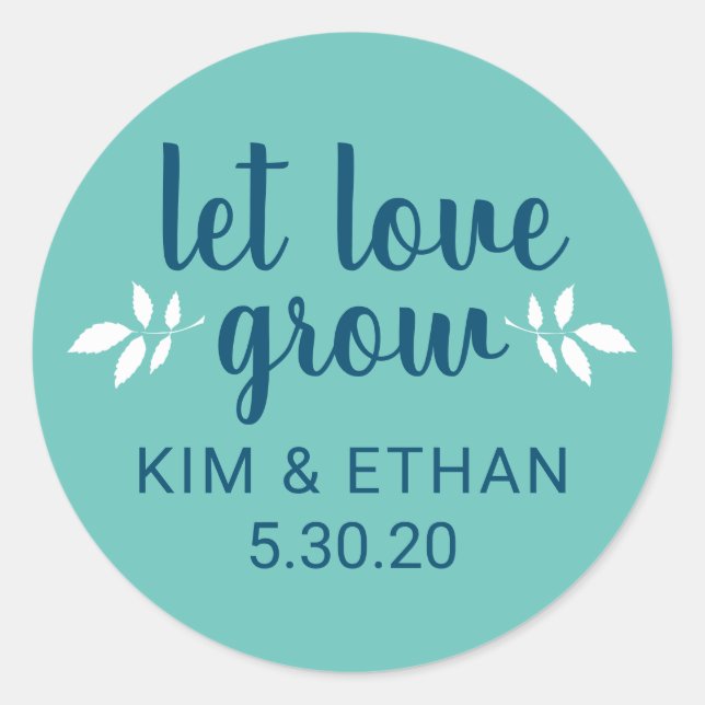 Let Love Grow Stickers (Front)