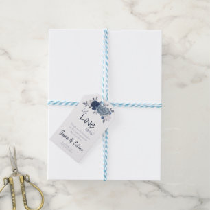 Let Love Grow Wedding Favour Gift Tags