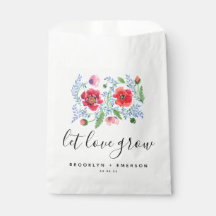Let Love Grow Wedding Seed Packet  Favour Bags