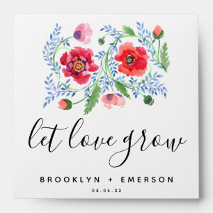 Let Love Grow Wedding Seed Packet Favour Envelope