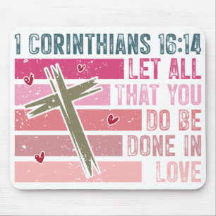 Let Love Lead Scripture Mouse Pad
