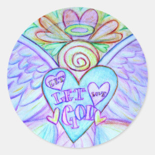 Let Love, Let God Guardian Angel Decal Stickers
