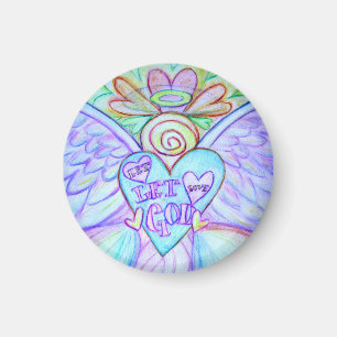 Let Love Let God Guardian Angel Magnet