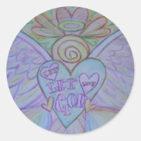 Let Love, Let God Guaridan Angel Custom Stickers