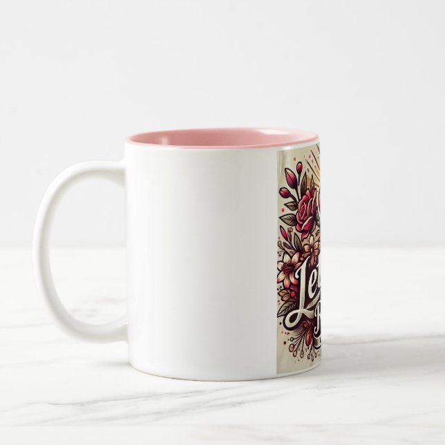 Let Love Rule  Two-Tone Coffee Mug (Left)