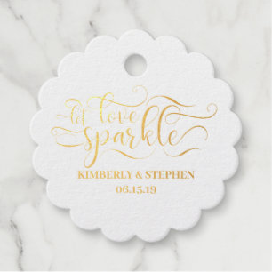 Let Love Sparkle Send Off Favour Tags