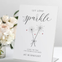 Let Love Sparkle - Sparkler Sendoff Sign Wedding