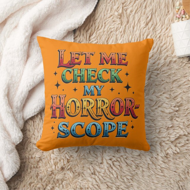 Let Me Check My Horror Scope Cushion (Blanket)