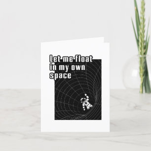 Let me float in my own space holiday card