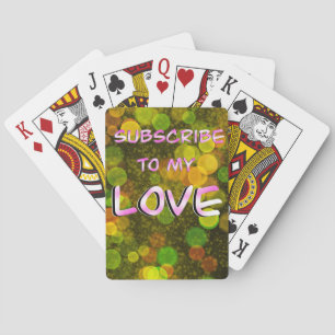 Let me love you playing cards