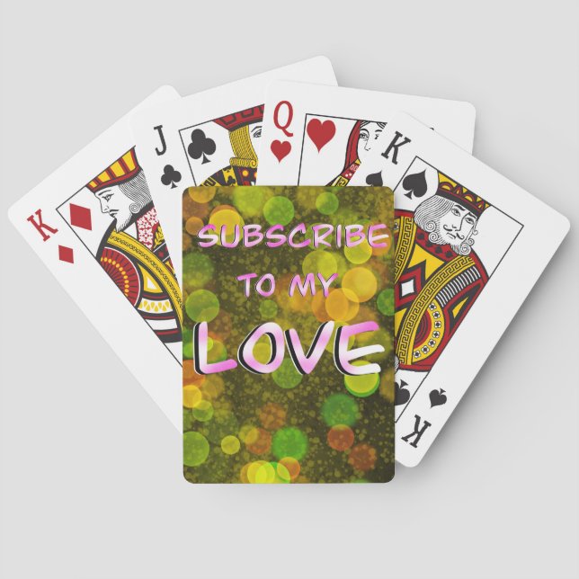 Let me love you  playing cards (Back)