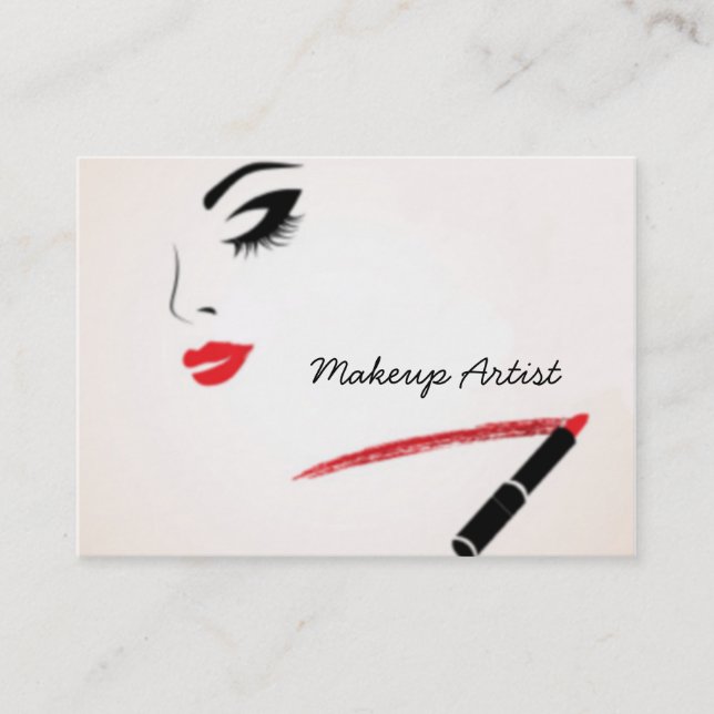 Let Me Make You Up Business Card (Front)