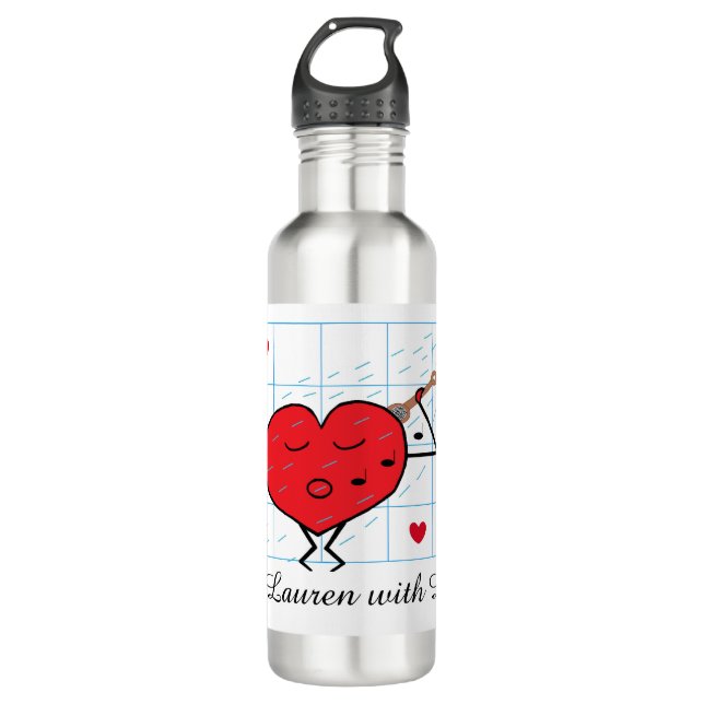 Let Me Shower You with Love:   710 Ml Water Bottle (Front)