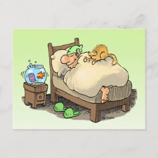 let me sleep longsleeper postcard