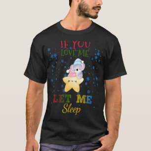 Let Me Sleep Sleeping Koala Sarcastic Humour T-Shirt
