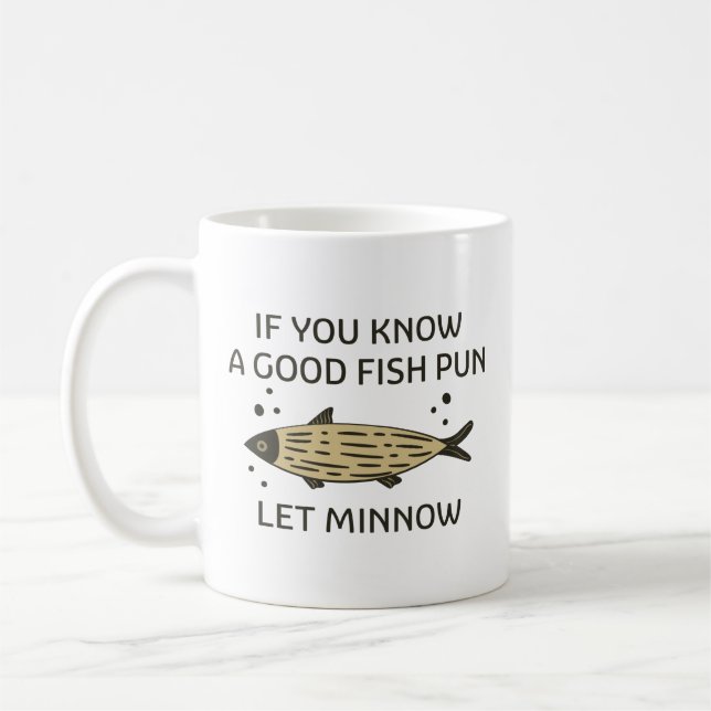 Let Minnow Coffee Mug (Left)
