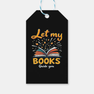 Let My Books Guide You - Inspiring Reading Design Gift Tags
