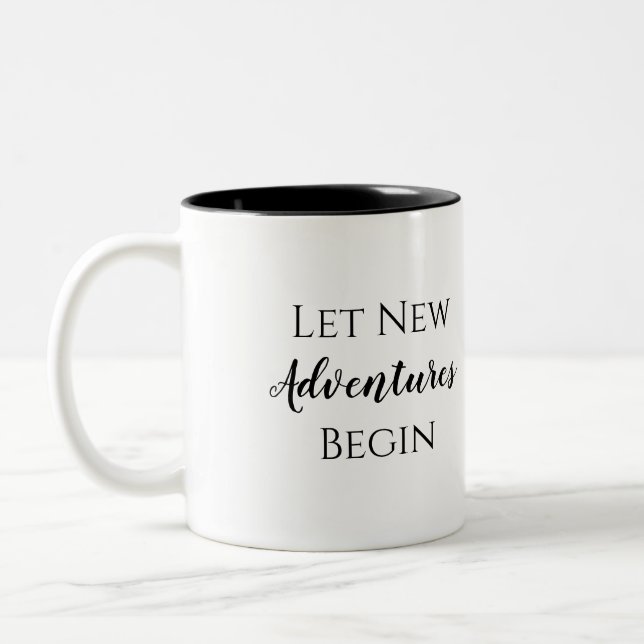 Let New Adventures Begin Mug (Left)
