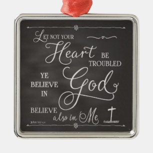Let Not Your Heart Be Troubled Metal Tree Decoration